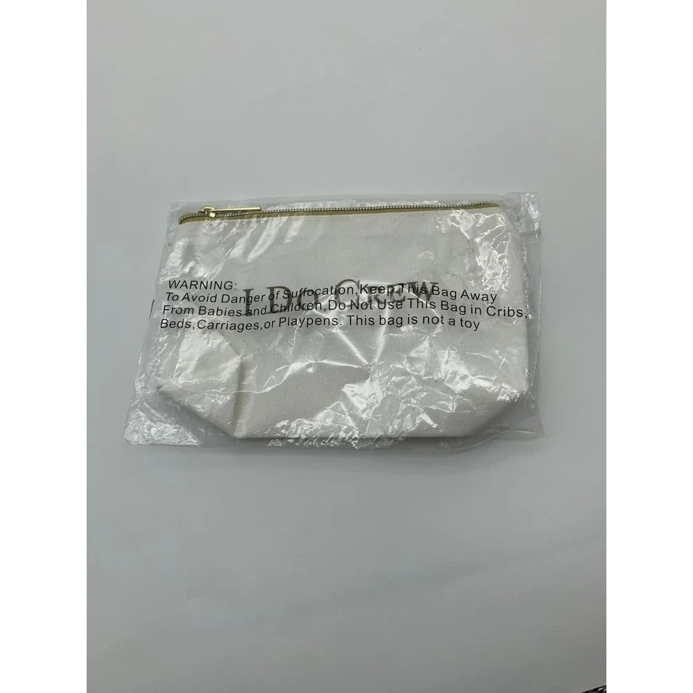 I Do‎ Crew Canvas Makeup Bags Wedding Bridesmaid Bridal Party CosmeticBag